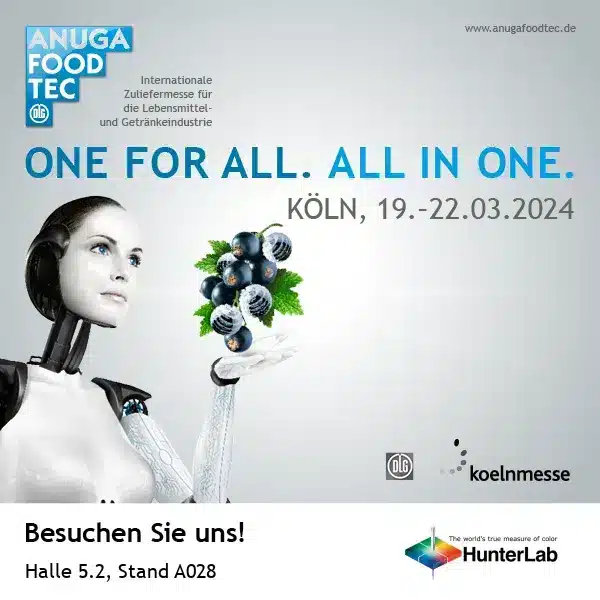 Anuga FoodTec 19 – 22 mars 2024 – Salon des technologies de l’alimentation et des boissons